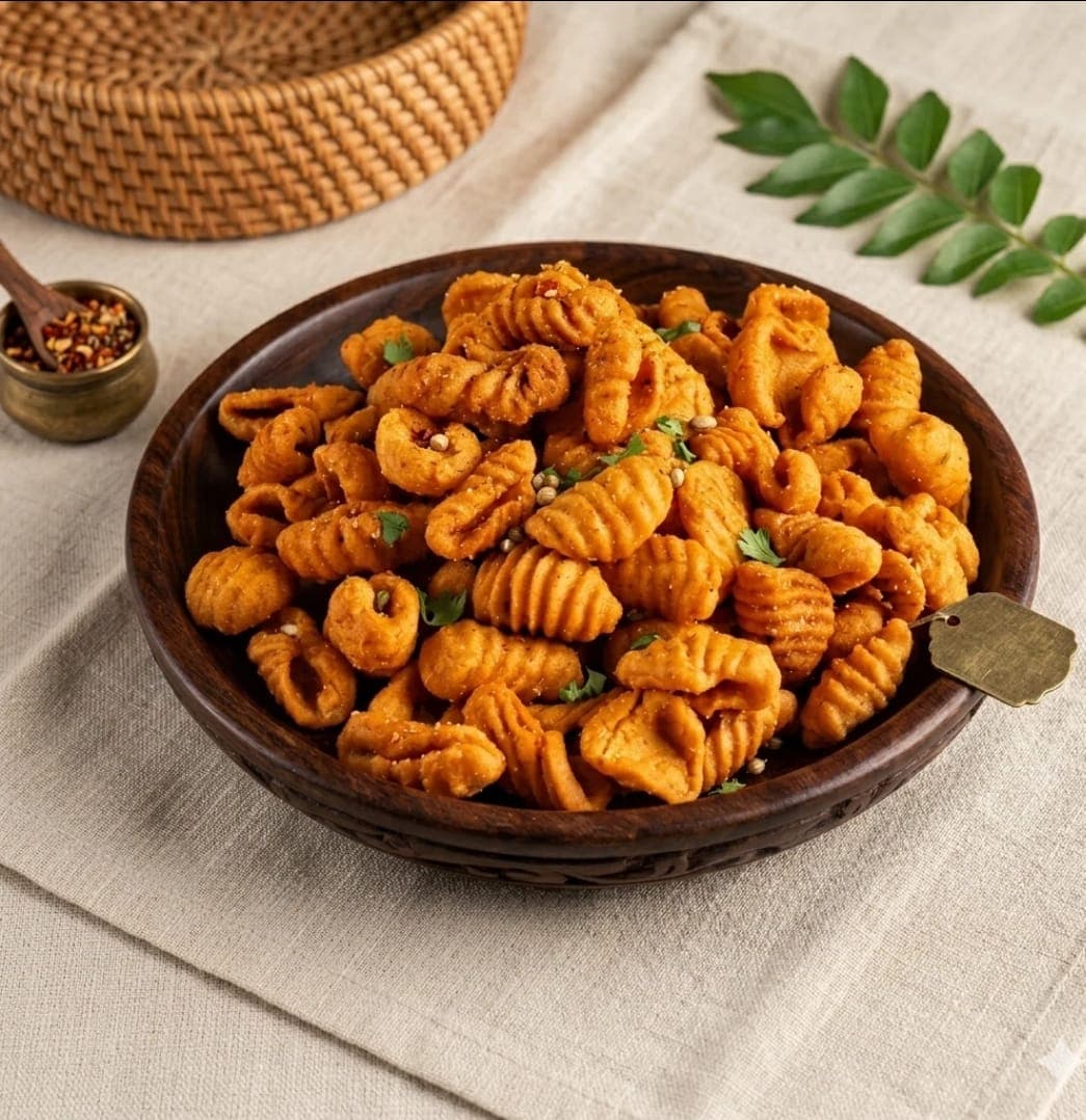 Traditional homemade Karam Gavallu