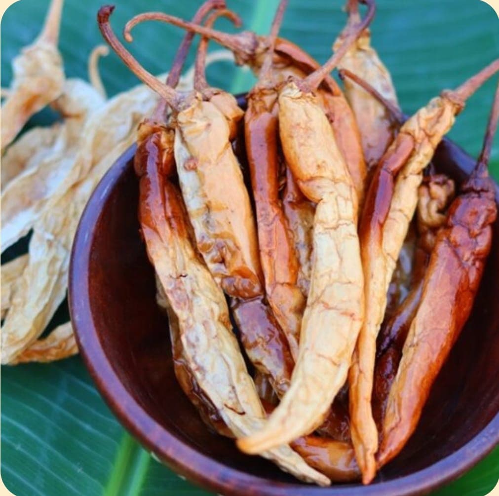 Traditional homemade Majjigamirchi
