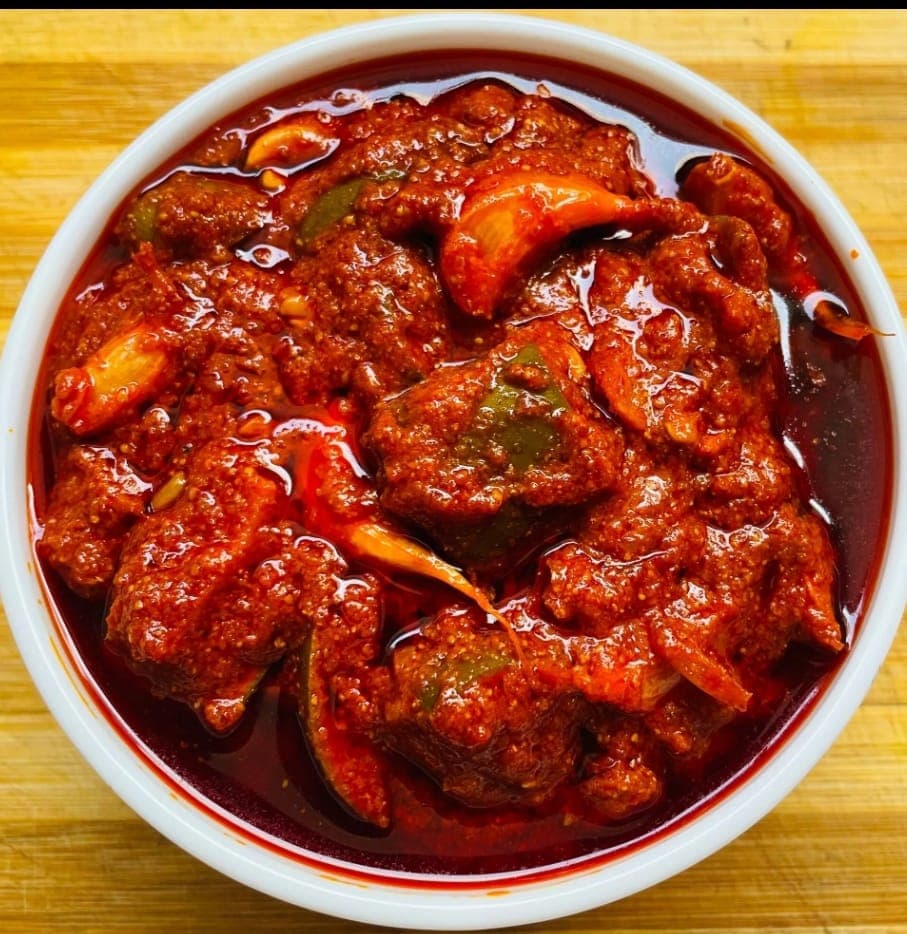 Traditional homemade Mango Pickle