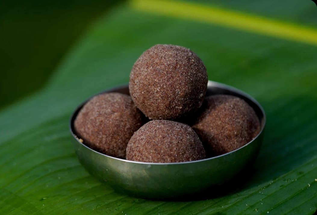 Traditional homemade Ragi Laddu