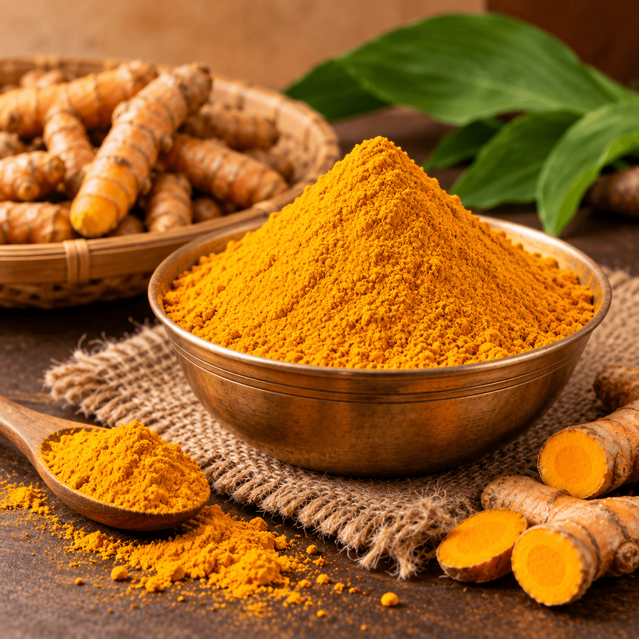 Traditional homemade Turmeric Powder