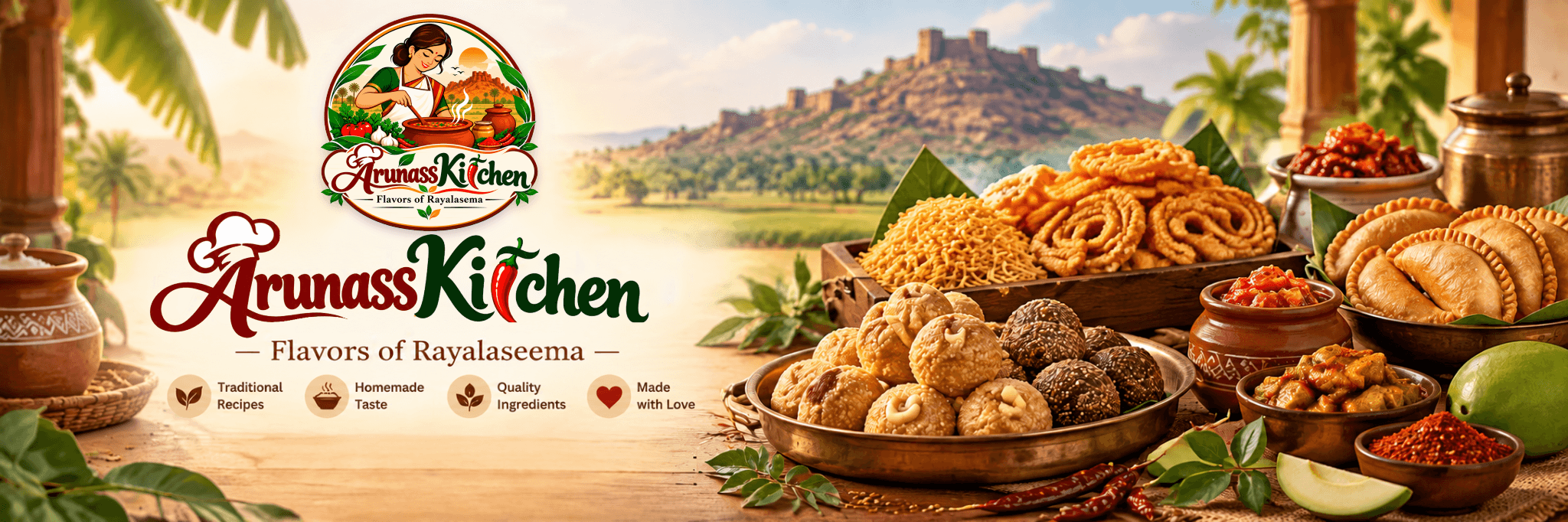 Arunass Kitchen - Authentic Home Foods in Kurnool, Rayalaseema Sweets & Snacks